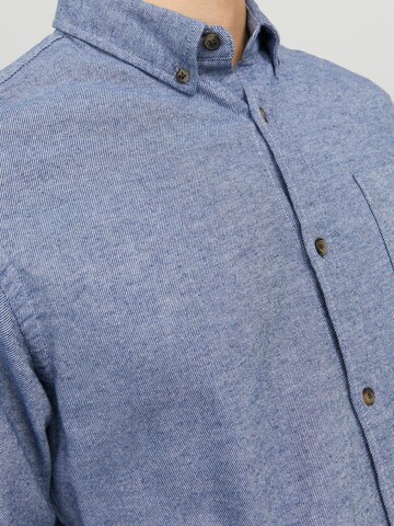 JACK & JONES - Ajuste estrecho Camisa 'Classic' en azul