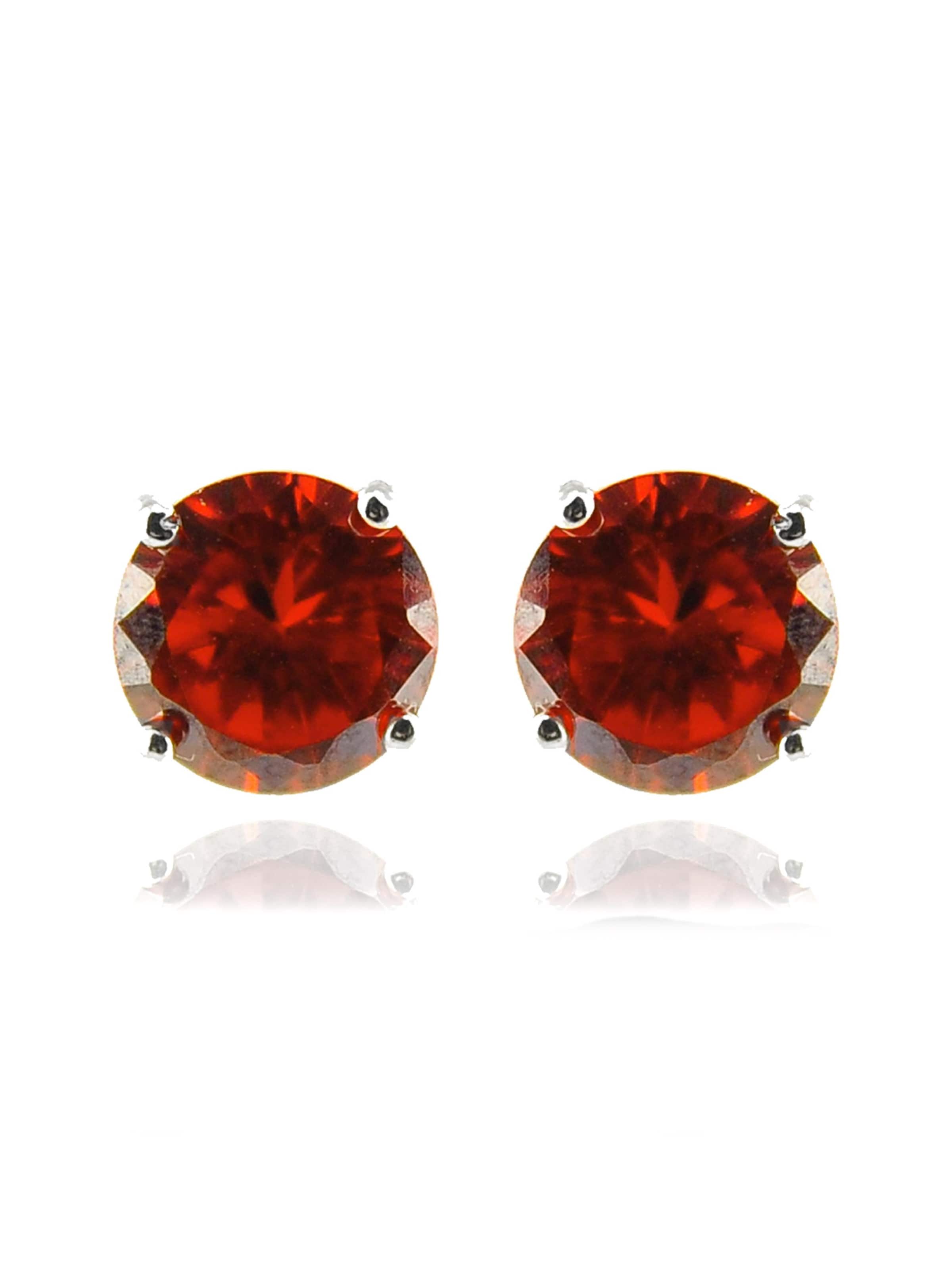 Luxenter Oorbellen 'Yedia' in Rood: voorkant