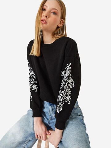 Bianco Lucci - Sweatshirt 'Sweatshirts' em preto
