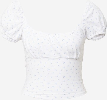 T-shirt HOLLISTER en blanc : devant