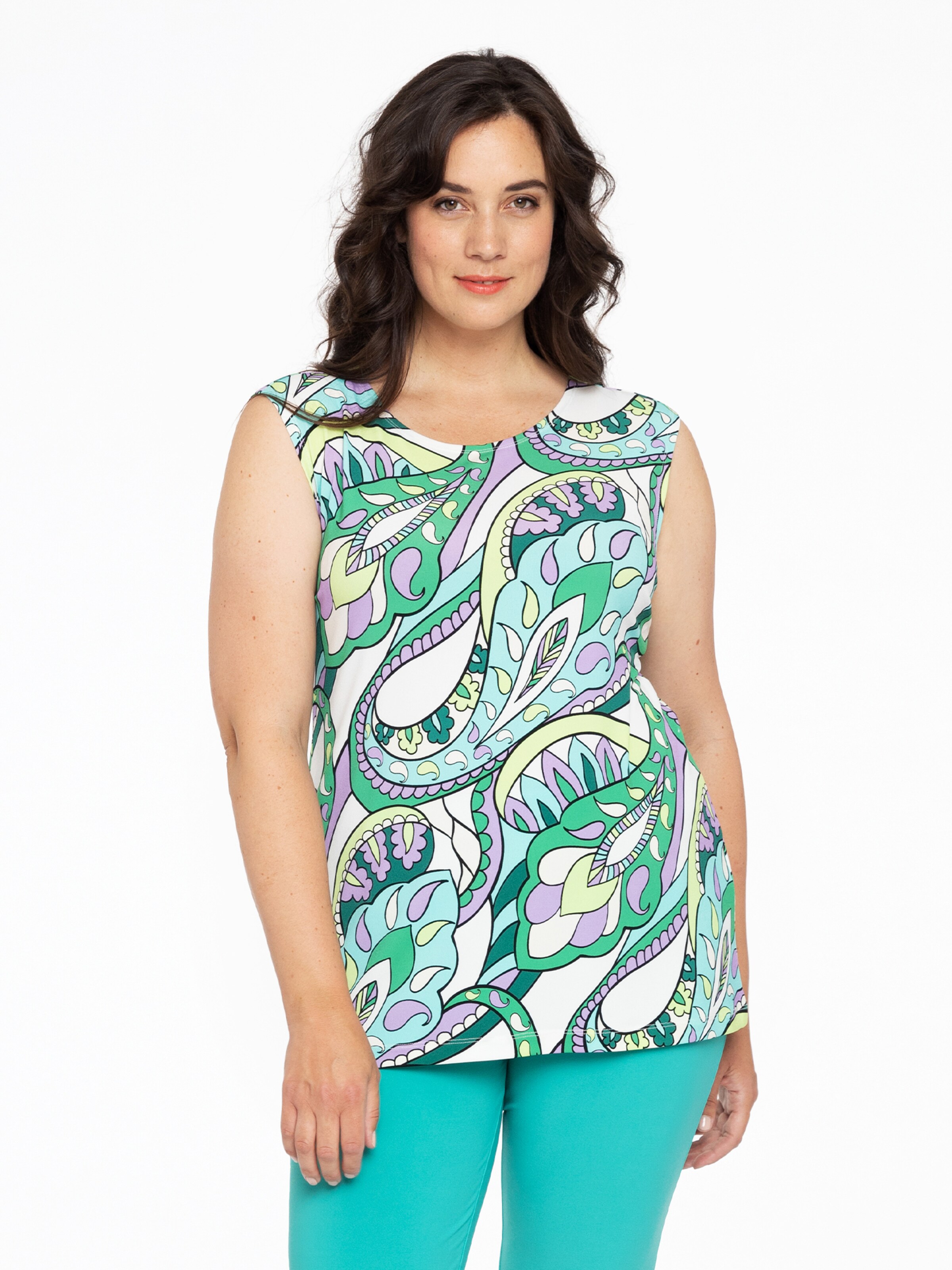 YOEK Top in Mixed colours: front