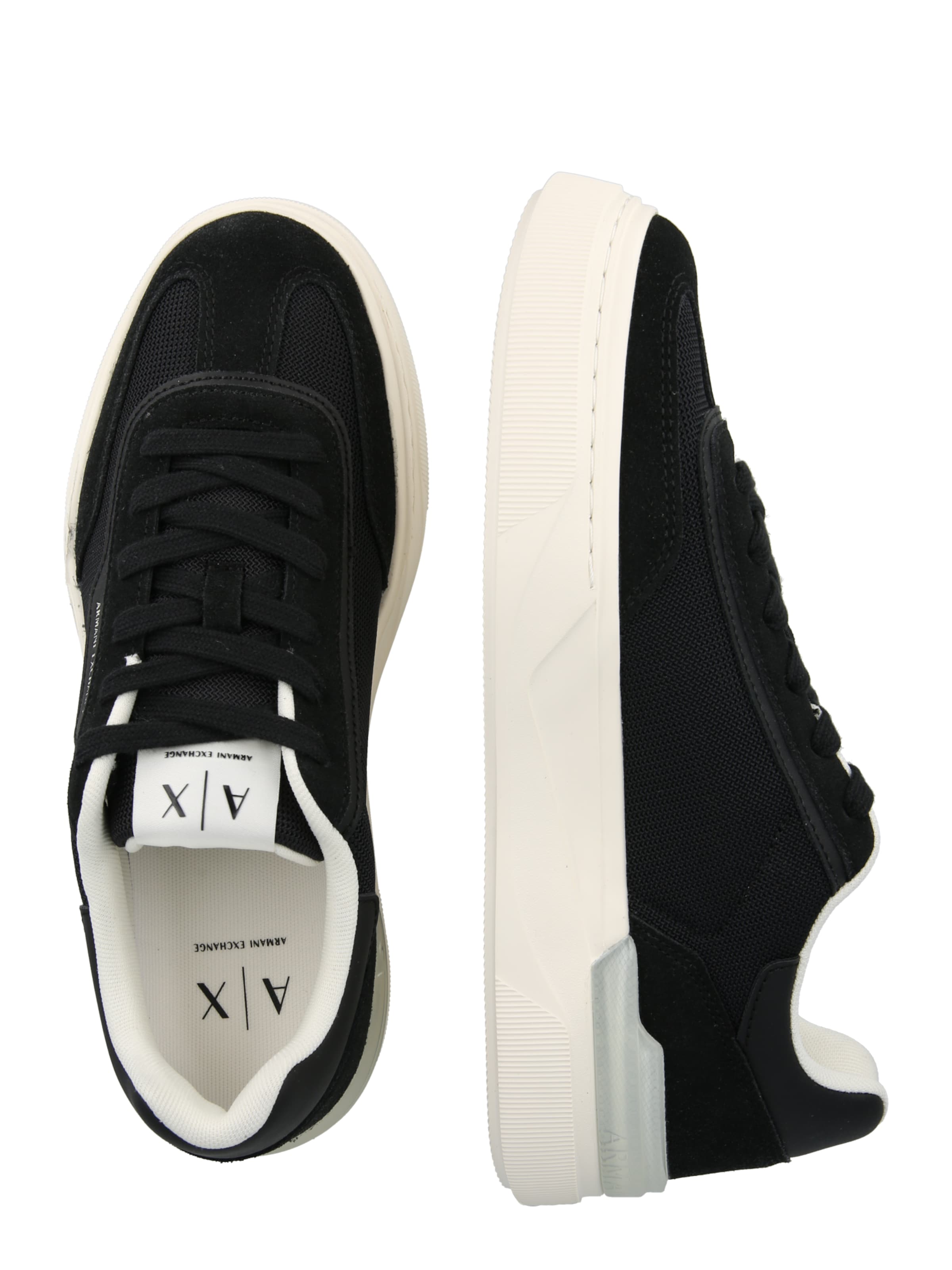 ARMANI EXCHANGE Ниски маратонки в черно