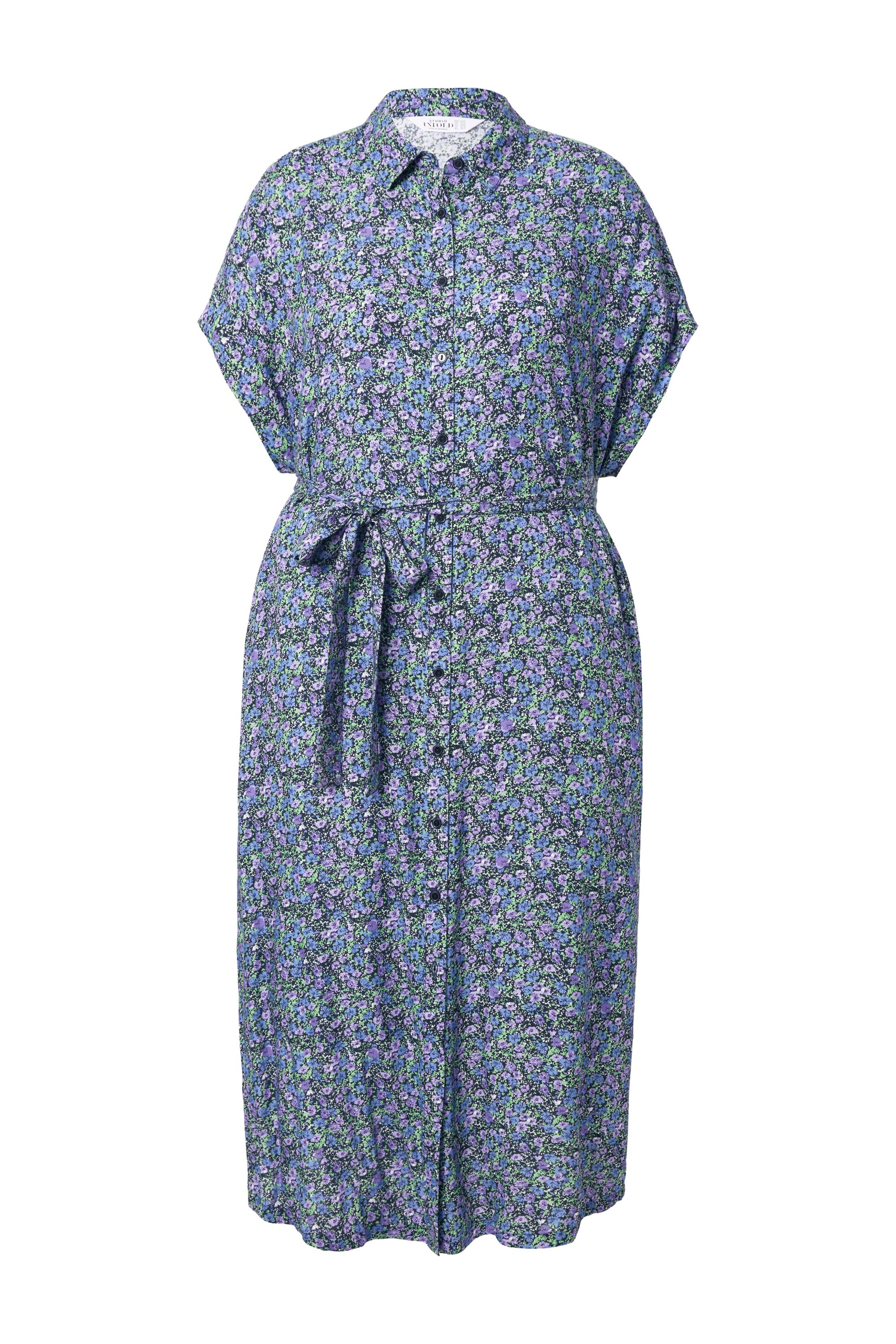 Studio Untold Shirt dress in Blue: front