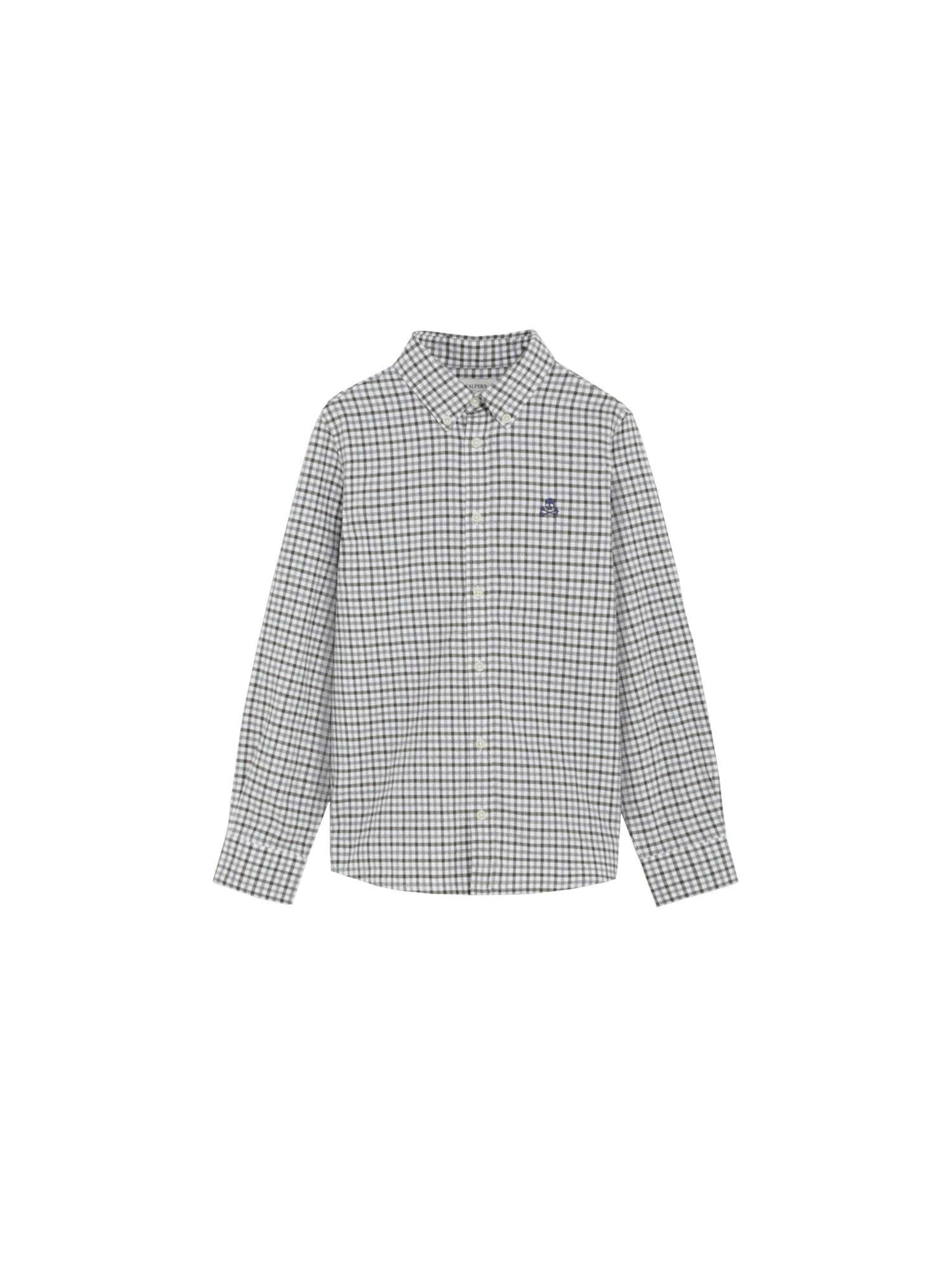Scalpers Regular fit Button up shirt in Green: front