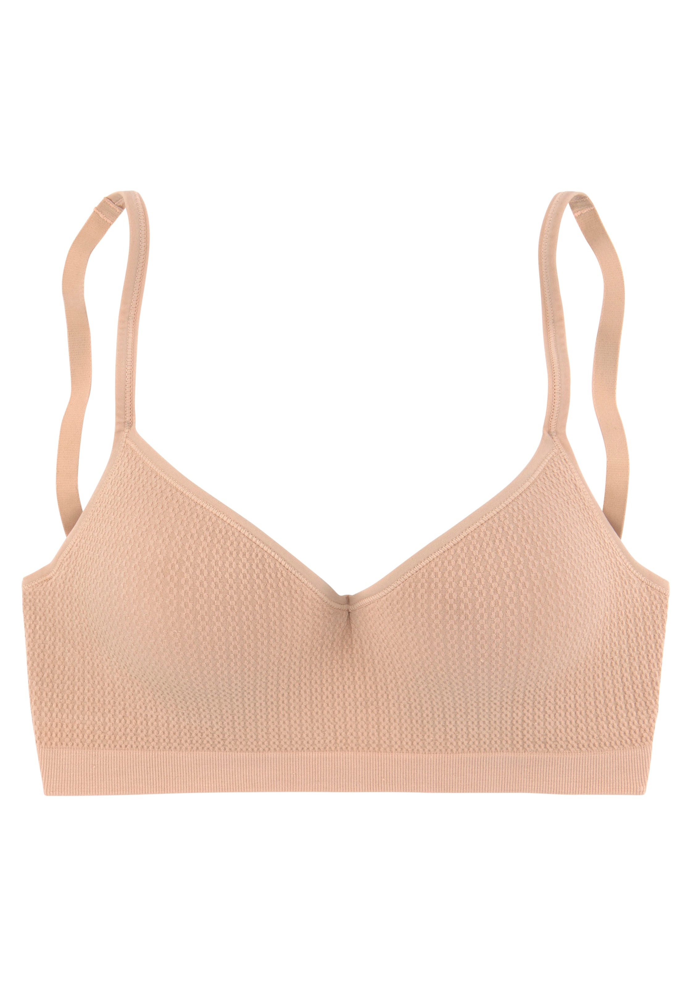 LASCANA - Push-up Sujetador en marrón: frente