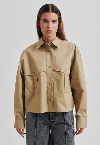 SECOND FEMALE - Blusa 'Chelo' en beige: frente