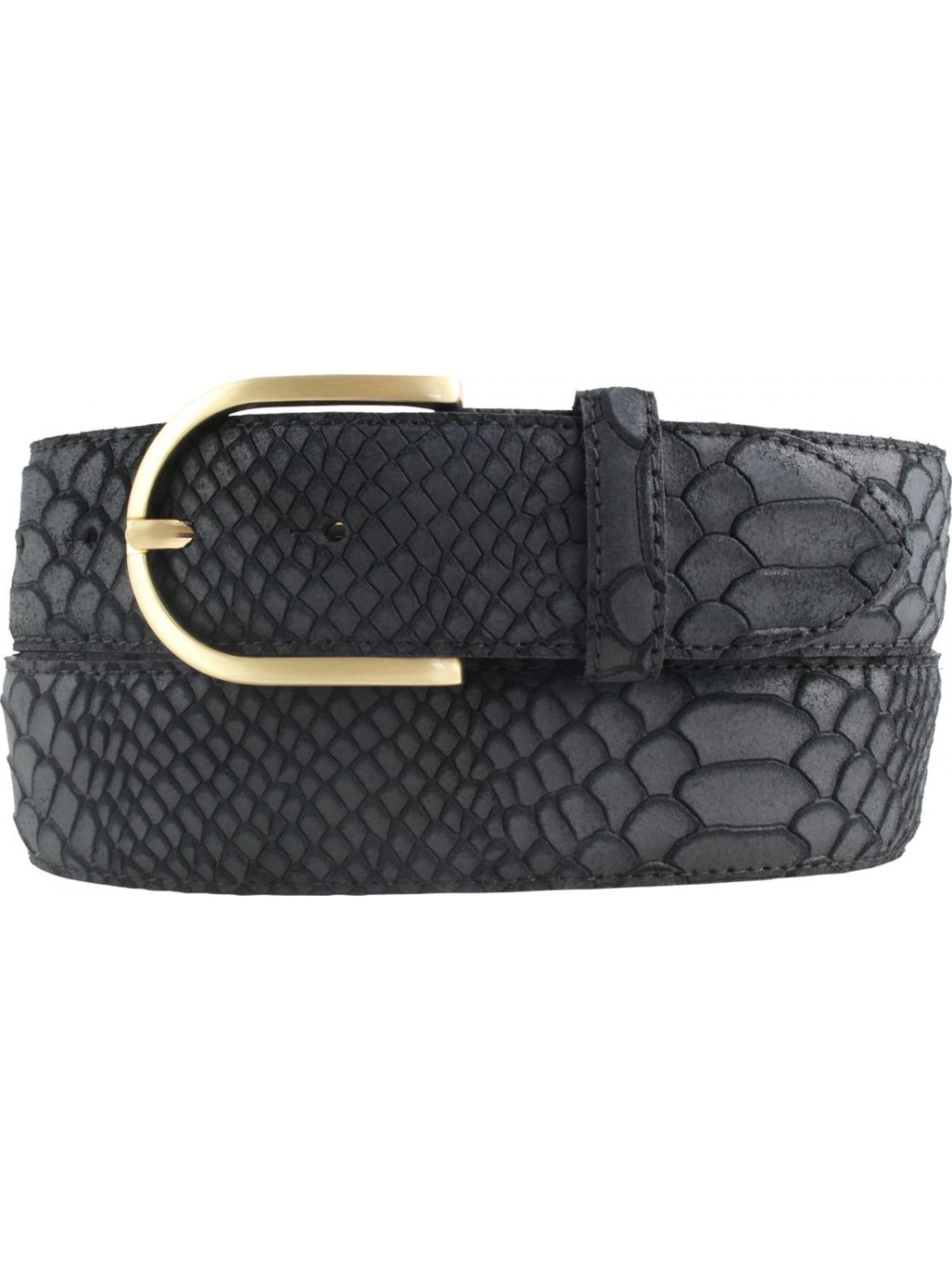 BELTINGER Belt 'Trevisoe' in Black: front