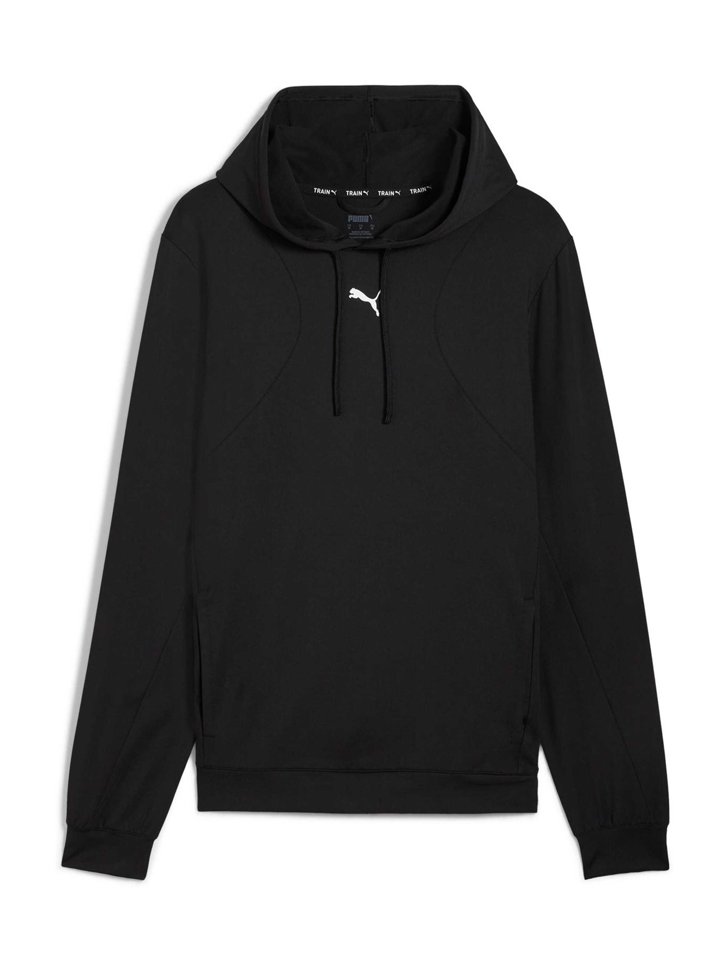 PUMA Athletic Sweatshirt in Black: front