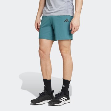 ADIDAS PERFORMANCE Regular Hose  'Gym+' in Grün: Vorderseite