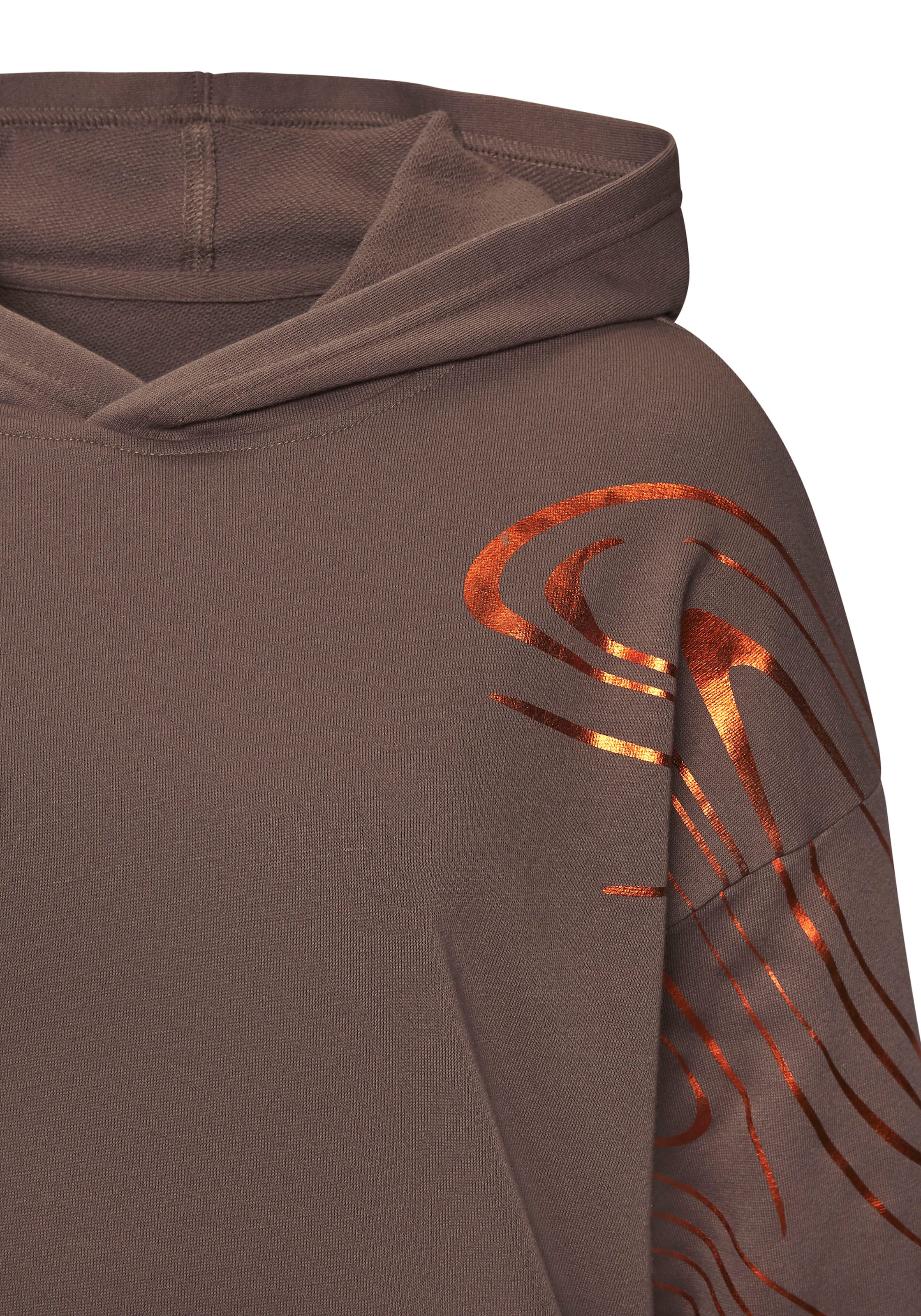 Sweat-shirt LASCANA ACTIVE en marron