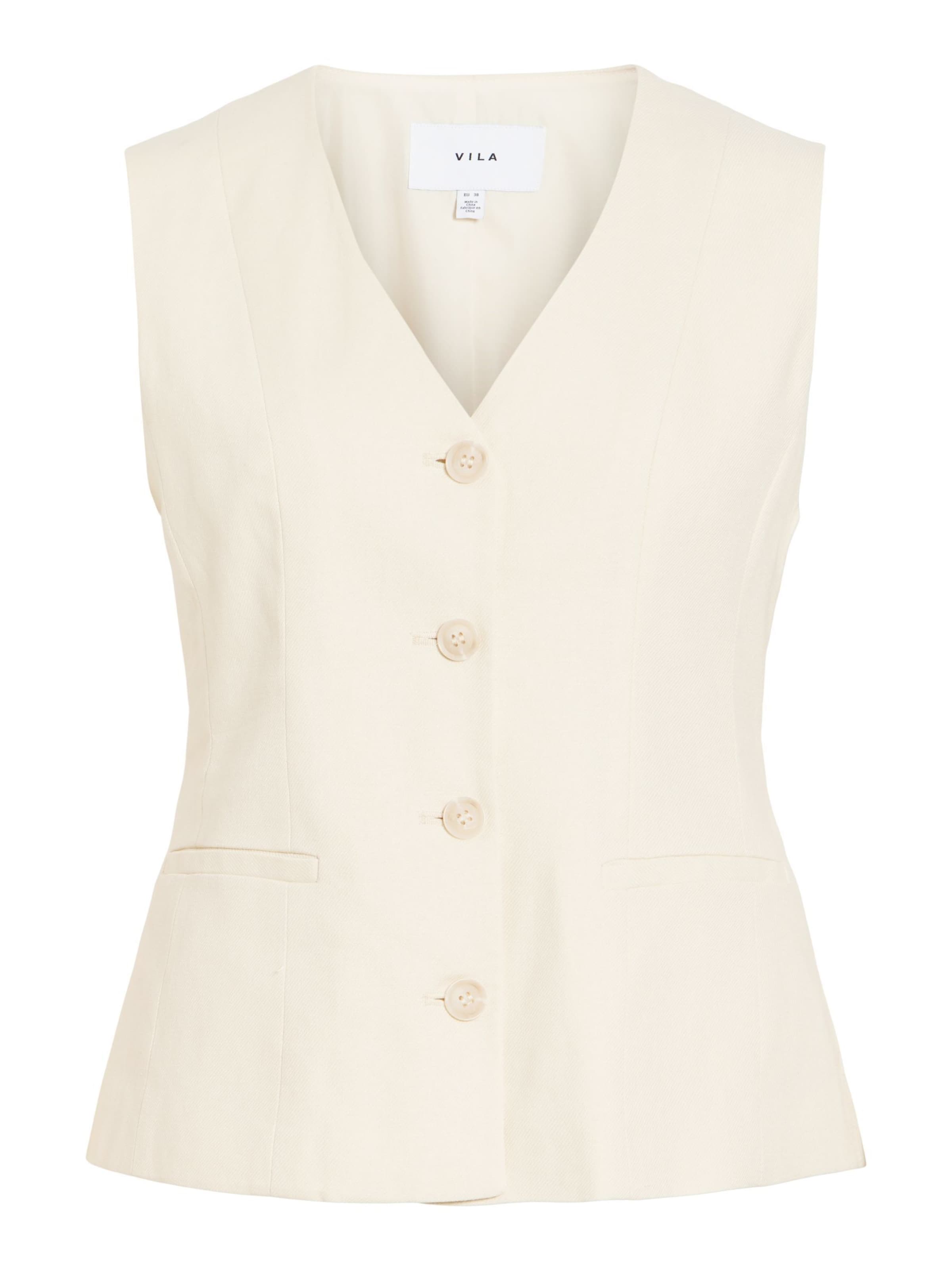 VILA Chaleco para traje 'VIPockey' en crema, Vista del producto