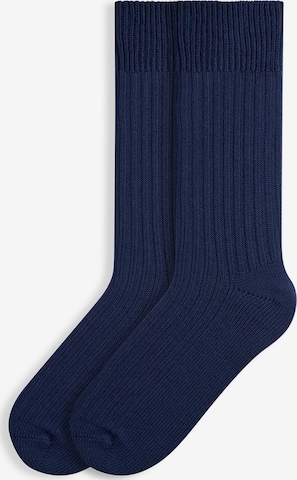 Von Jungfeld Socken 'Merino' in Blau: Vorderseite