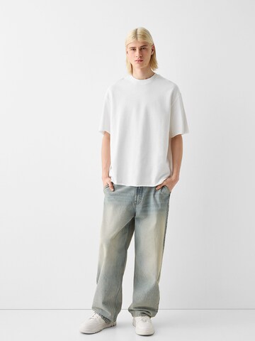 T-Shirt Bershka en blanc