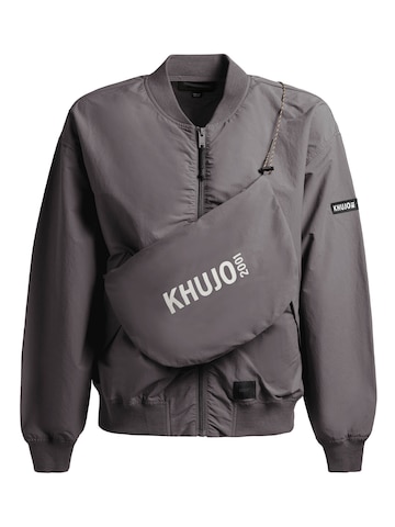 khujo Jacke 'FACEE' in Grau: Vorderseite