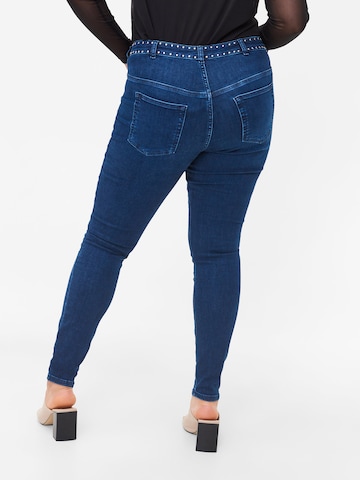 Zizzi Skinny Jeans 'AMY' in Blau