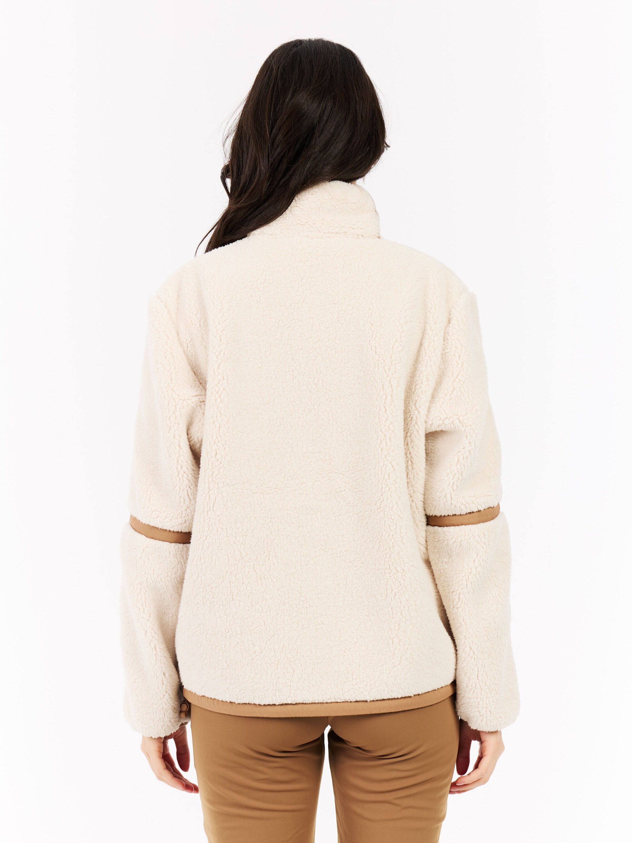 PROTEST Fleece Jacket 'PRTRed' in Brown