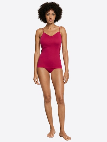 Hanro Spaghettitop ' Cotton Seamless ' in Rot