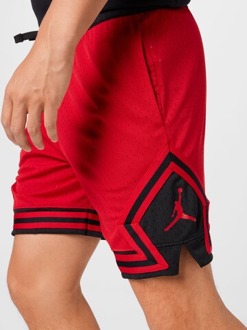 Jordan - Loosefit Calças de desporto 'Diamond' em vermelho