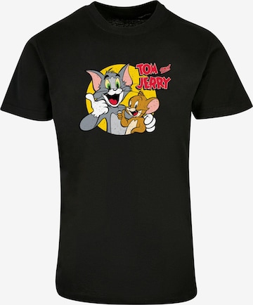 T-Shirt 'Tom and Jerry - Thumbs up' ABSOLUTE CULT en noir : devant