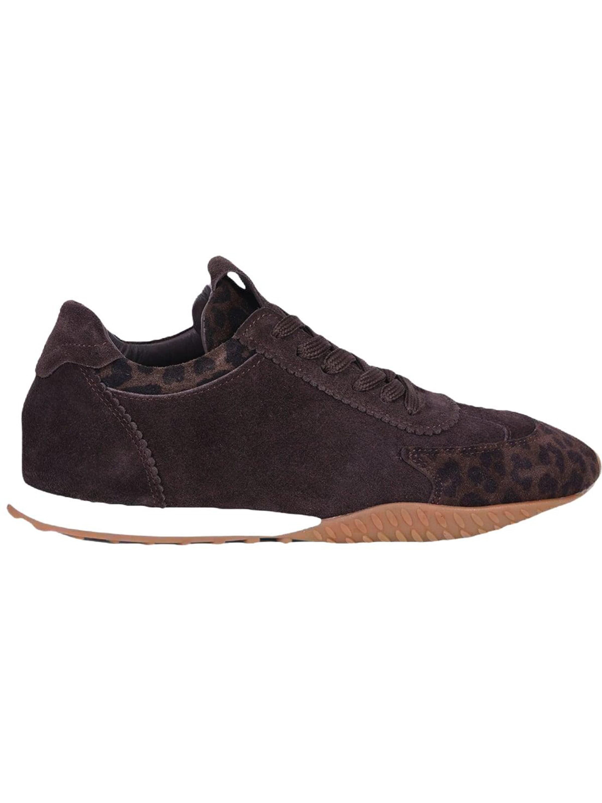 Desa Zapatillas deportivas bajas 'DESA Damen-Sneaker aus Wildleder mit Leopardenmuster' en 36 en marrón, Vista del producto