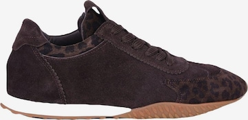 Desa - Zapatillas deportivas bajas 'DESA Damen-Sneaker aus Wildleder mit Leopardenmuster' en marrón: frente