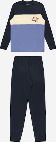 SCHIESSER Комплект пижама в синьо: отпред