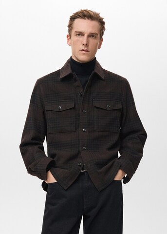 MANGO MAN Between-Season Jacket 'Greg' in Brown: front