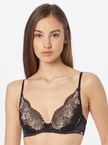 Hunkemöller T-shirt Bra 'Aleta' in Black: front