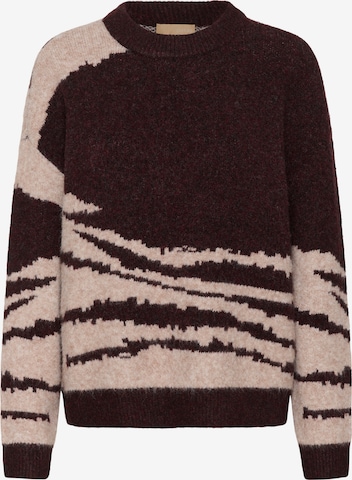 CULTURE Pullover 'Zinna' in Braun: Vorderseite