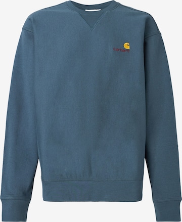 Carhartt WIP Sweatshirt 'American Script' in Blauw: voorkant