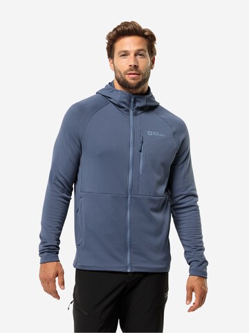 JACK WOLFSKIN Athletic Jacket 'KOLBENBERG' in Blue: front