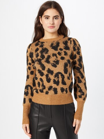 VERO MODA Sweater 'Tari' in Brown: front