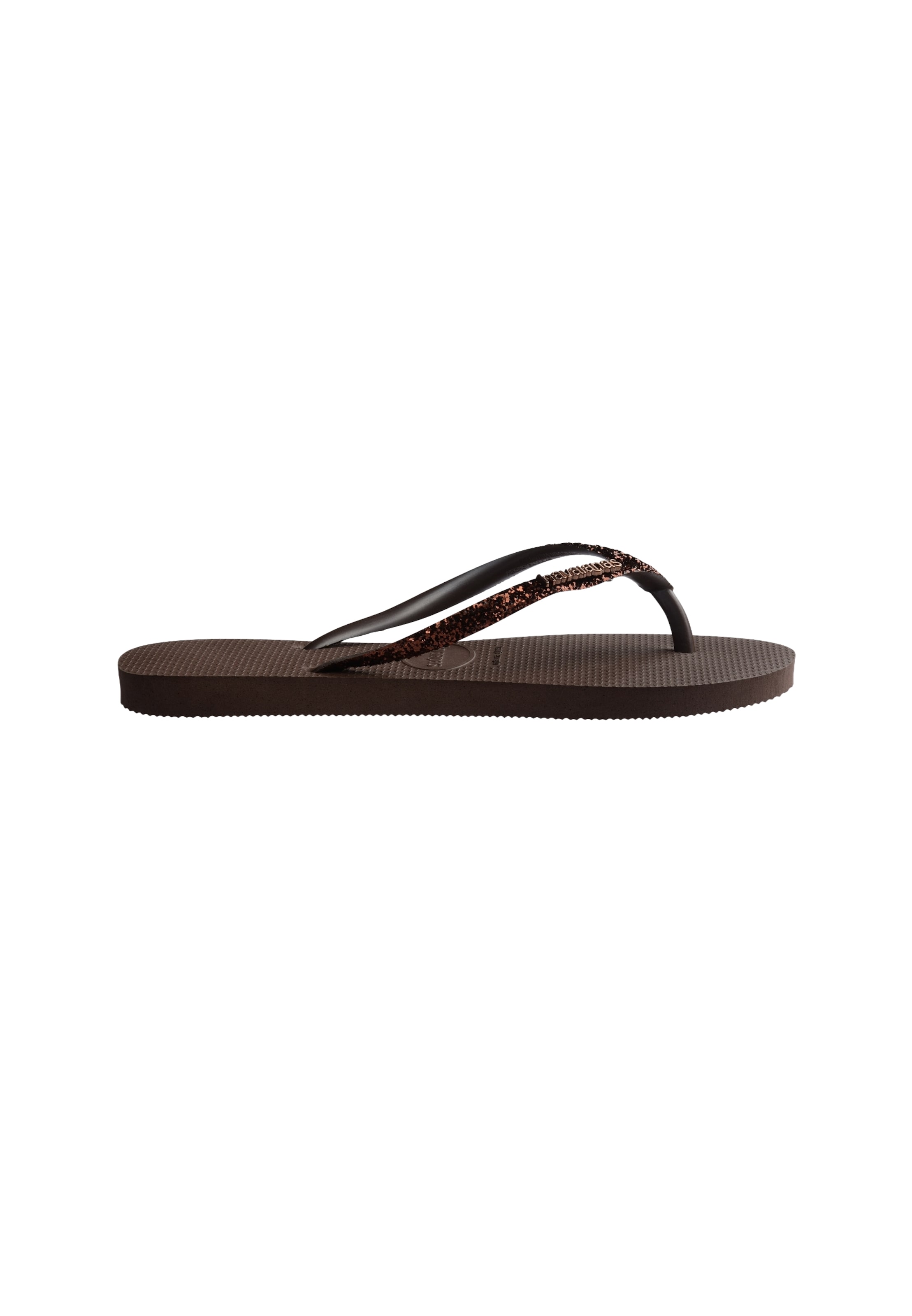 HAVAIANAS Teenslipper 'SLIM GLITTER II' in Bruin