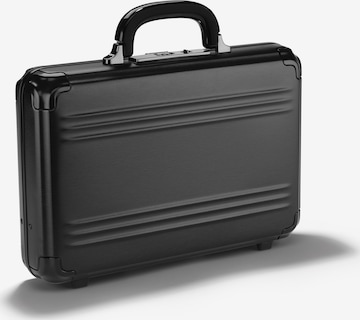 Zero Halliburton Pursuit Aluminium Aktenkoffer mit Laptopfach in Schwarz: predná strana