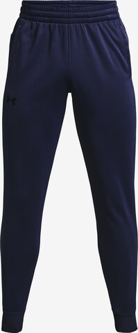 UNDER ARMOUR Tapered Workout Pants in Blue: front