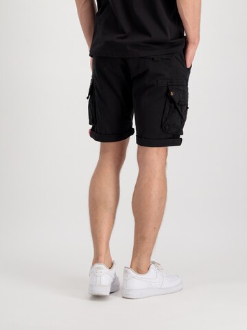 ALPHA INDUSTRIES Regular Cargo trousers in Black