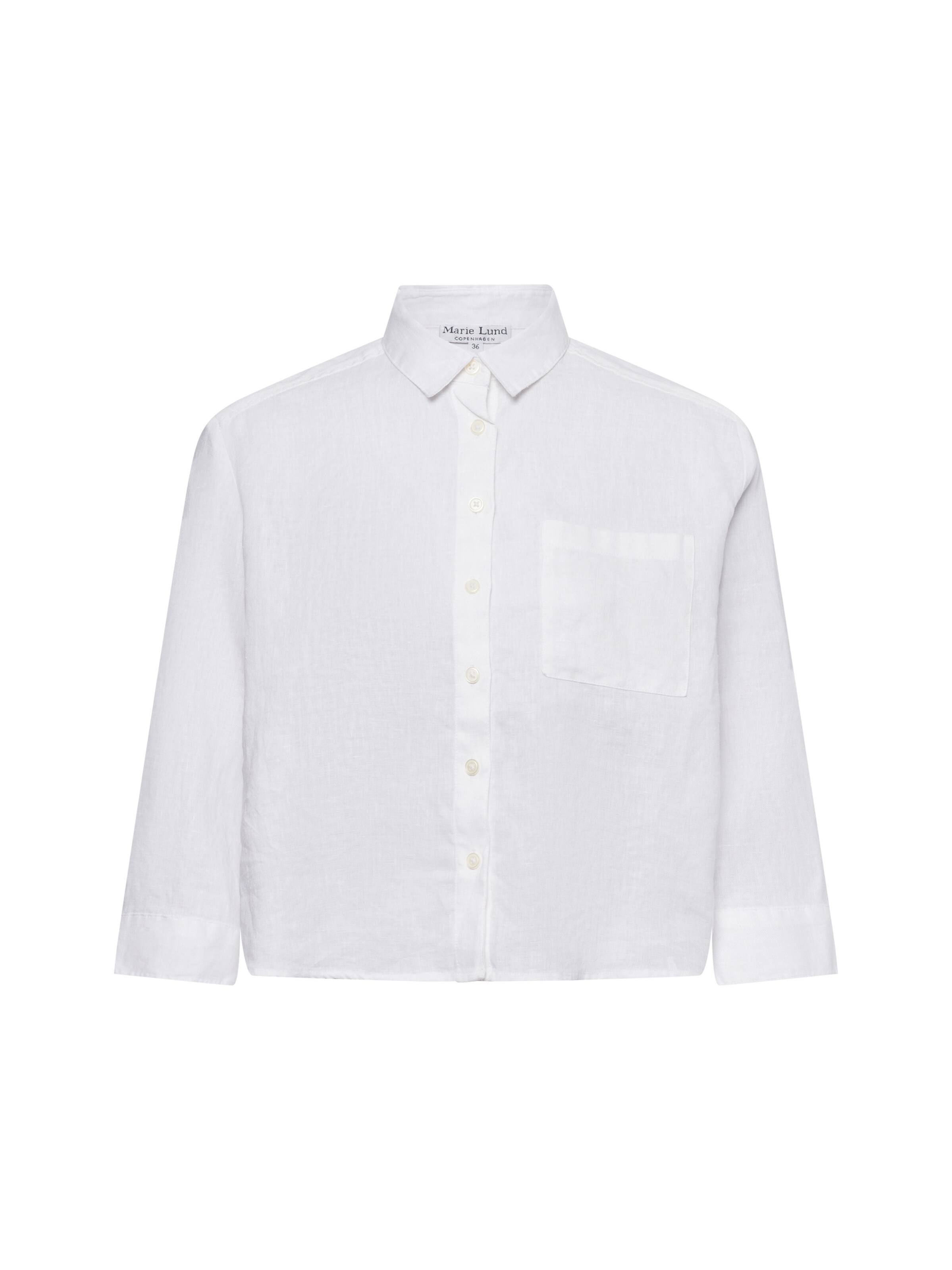 Chemisier ' Liane ' Marie Lund en blanc : devant