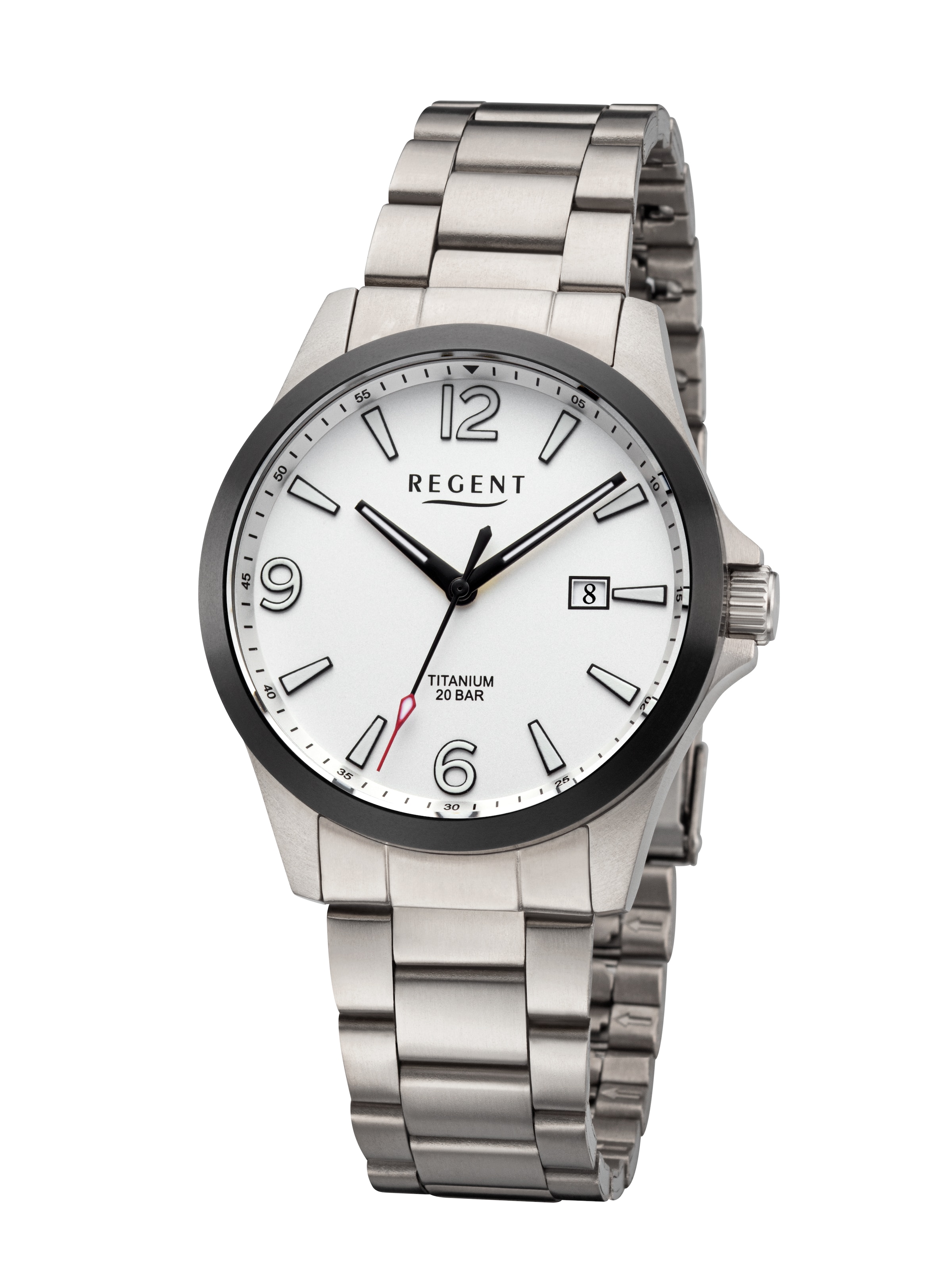 REGENT Analog Watch in Silver: front