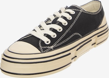 Jeffrey Campbell Sportieve veterschoen 'JC Play Endorphin Canvas Black Shoes' in Zwart: voorkant