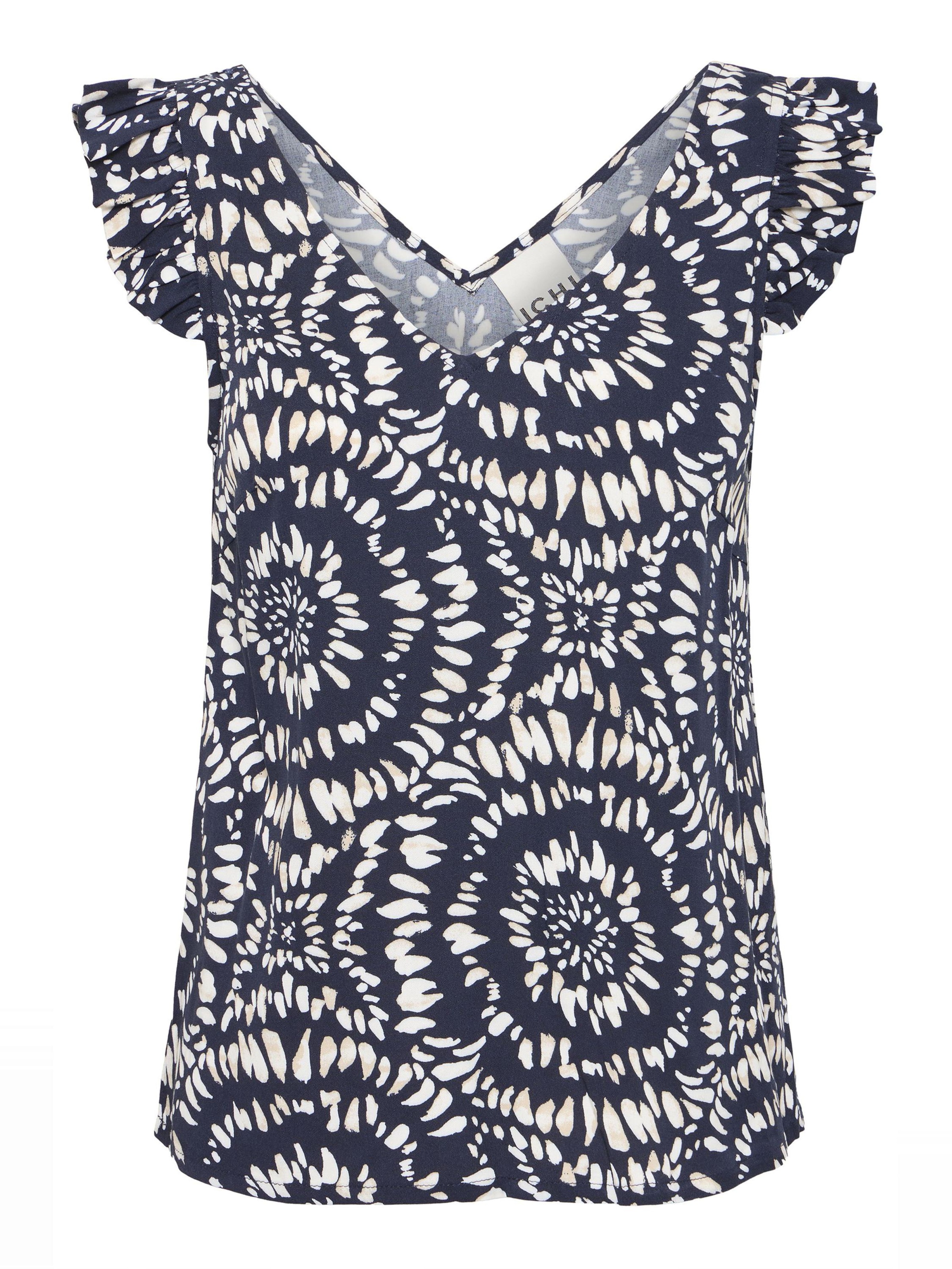 ICHI Top 'IHAYA' in Blue: front