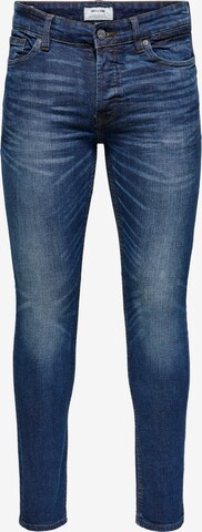 Slimfit Jeans di Only & Sons in blu: frontale