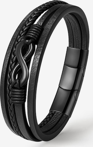 UNIQAL Armband 'NICE' in Zwart: voorkant