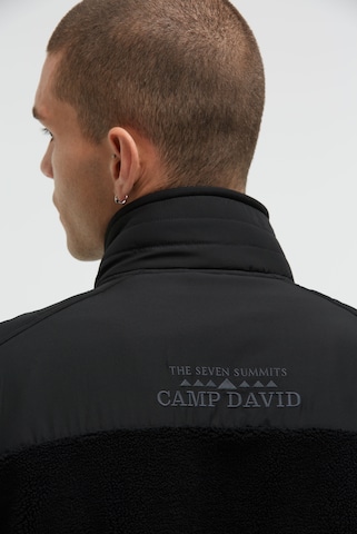 CAMP DAVID Fleece Jacket in Black