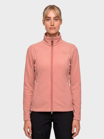 Schöffel Athletic Fleece Jacket ' Leona3' in Pink: front