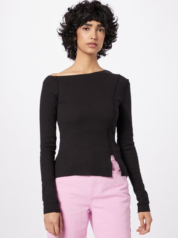 WEEKDAY Shirt in Schwarz: Vorderseite