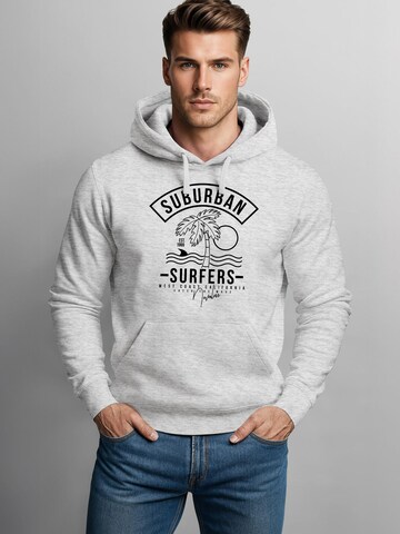 Neverless Sweatshirt 'Surfer California'‌‌‌‌ in Grau