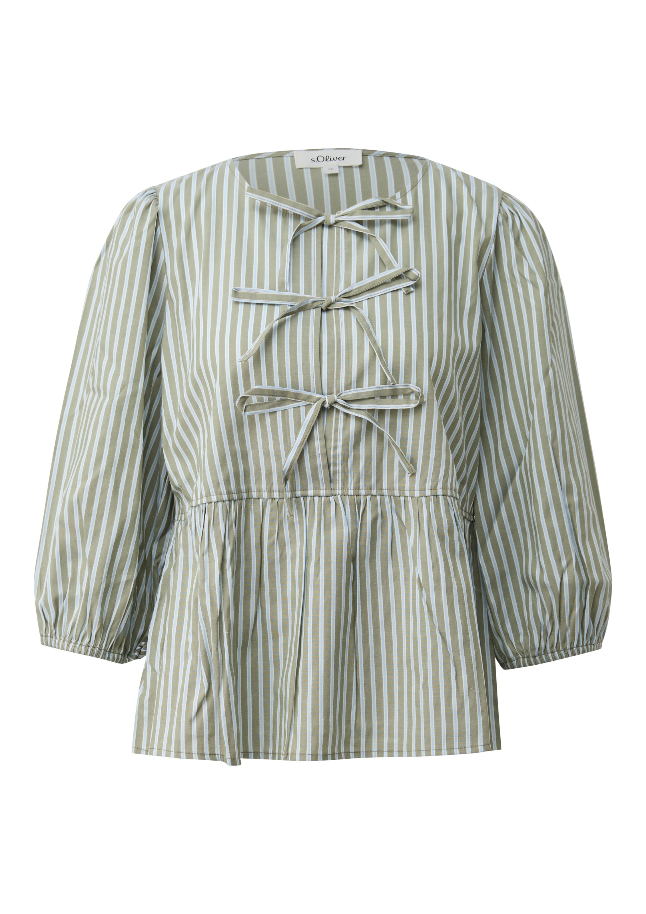s.Oliver Blouse in Groen: voorkant