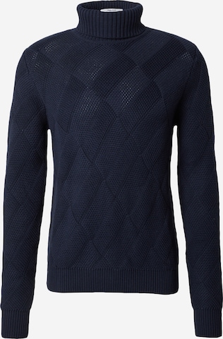 DAN FOX APPAREL Sweater 'Friedrich' in Blue: front
