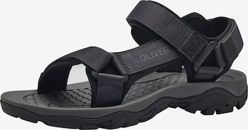 Sandales de randonnée s.Oliver en noir : devant