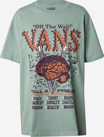 Tricou 'BRAIN JAM' de la VANS pe verde: față